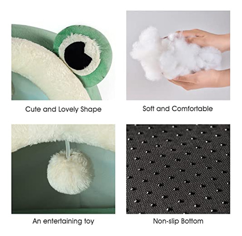 Cama Para Mascotas IglĂș De Terciopelo Para Gatos Y Perros
