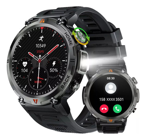 Para Reloj Militar Inteligente Outdoor 100+ Modos Deporte