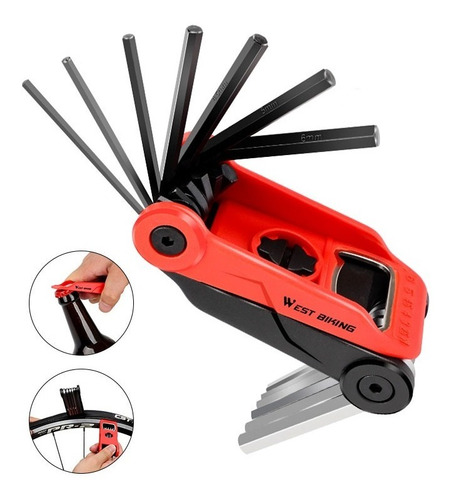 Imagem 1 de 8 de Kit Ferramentas Bike Ciclimo Canivete Bicicleta Ciclismo Top