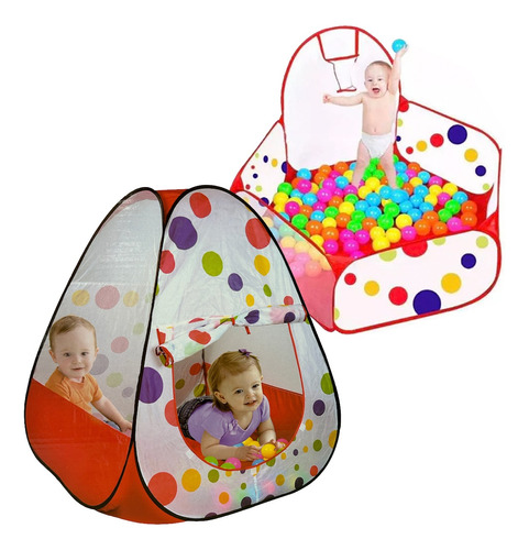 Casita Para Bebes Juegos Tienda Alberca De Pelotas 100pcs