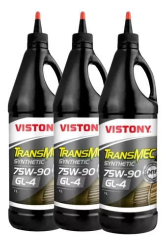 Aceite Para Transmisión 75w90 Gl-4 Sintetico Vistony 3 Lt