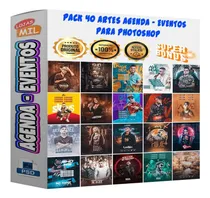 Comprar Pack 40 Artes Para Agendas E Shows Editáveis Psd + Png