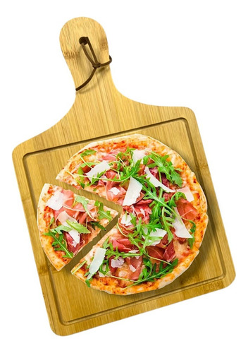Tabla Madera Tablas Picoteo Plato De Madera Tabla Pizza 36cm