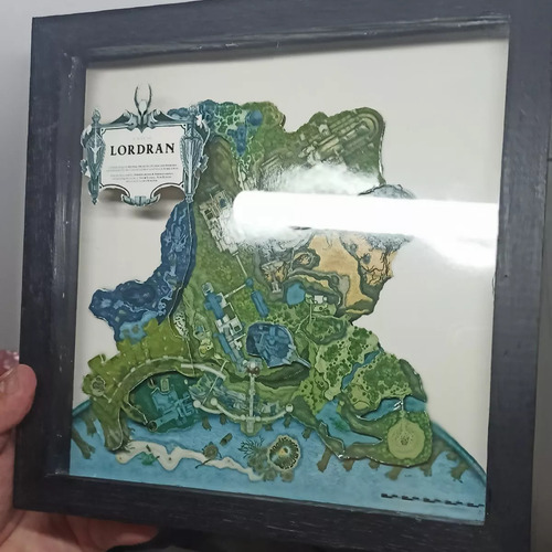 Cuadro 3d - Lordran - Dark Souls - Mapa