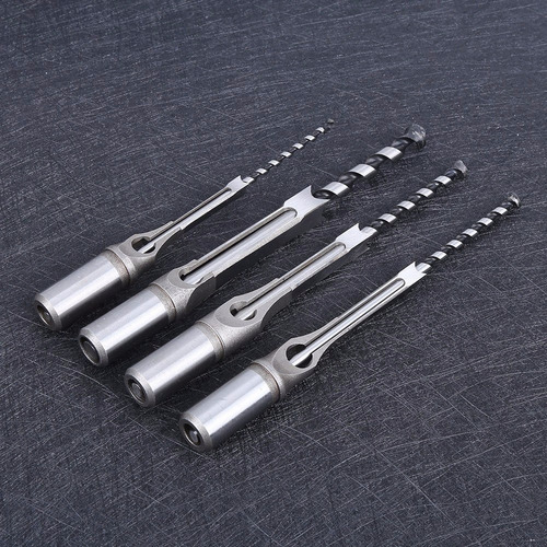 4 Brocas Cuadradas Para Taladro 1/4 5/16 3/8 1/2 Para Madera