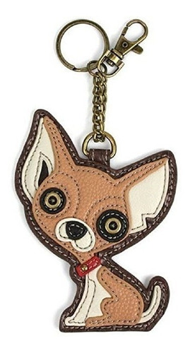 Chala Key Fob / Monedero  Chihuahua  Brown