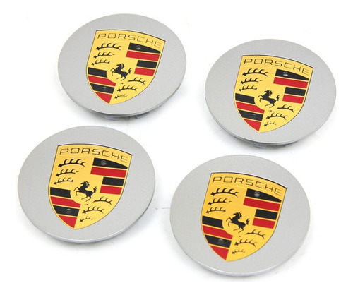 Tapa De Rueda Porsche Emblema De Aro Porsche Llanta 75 Mm