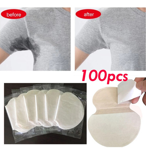 100 Almohadillas Para Sudor De Axilas Antiabsorbentes, Pegat