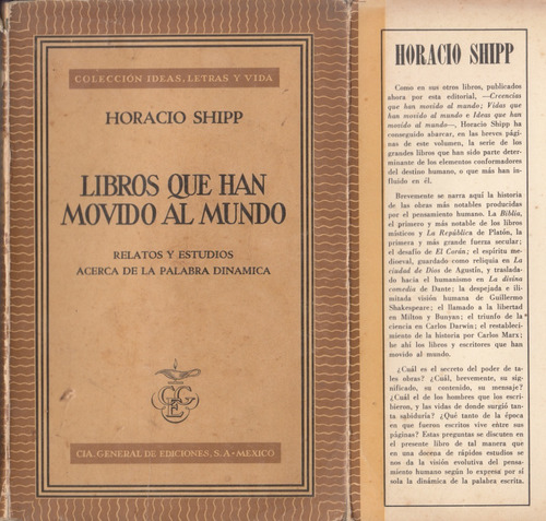 1950 Horacio Shipp Los Libros Que Han Movido Al Mundo Ensayo