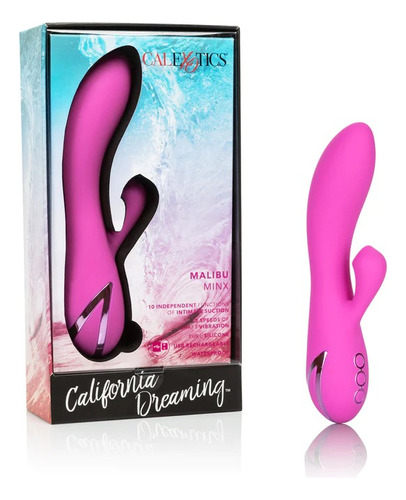 Vibrador Rabbits Calexotics Dildos Clitoral Succionador Anal Color Fuccia