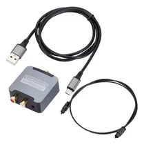 Comprar Convertidor D Audio Óptico Digital A Analogico Rca Con Cable