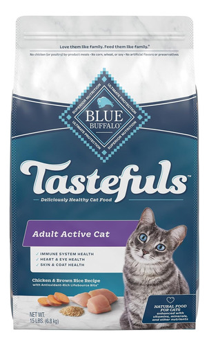 Blue Buffalo Tastefuls Active Natural Alimento Seco Para Gat