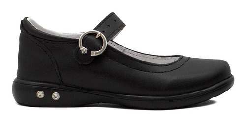 Zapato Escolar Karsten Para Niña Con Broche Negro 21.5-26