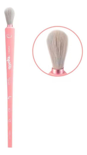 Pincel P/ Maquiagem Esfumar G Le30 Melu By Ruby Rose - Suave Cor Rosa-claro