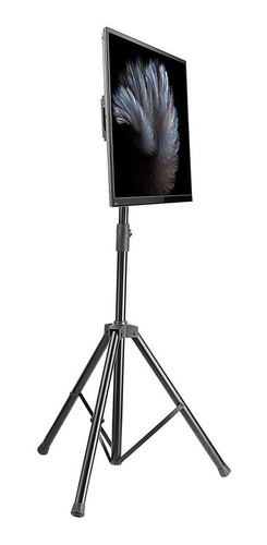 Imagen 3 de 3 de Soporte Manhattan 461412 de piso para TV/Monitor de 37" a 70" negro