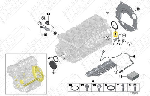 Retentor Traseiro Virabrequim Bmw F20 125i 2014 Original