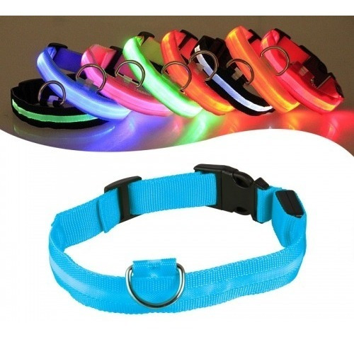 Collar Para Mascota Con Luz Led, Recargable Un Lindo Regalo