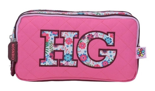 Lapicera Estuche Escolar Happy Girl Chenson Flores Theflo Color Rosa HG64606-P