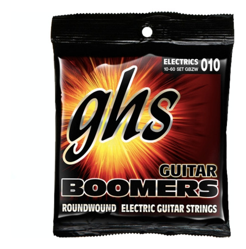 Encordoamento Ghs P/ Guitarra 010 Boomers Set Gbzw