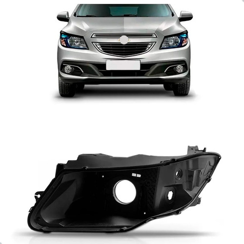 Carcaça Farol Dianteiro Para Chevrolet Onix 2013 2014 A 2016