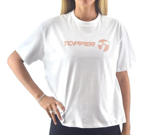 Topper Remera Mujer - Loose Brand Blanco