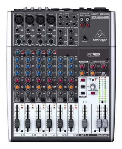 Mesa De Som Mixer Behringer Xenyx 1204 8 Canais Usb Outlet