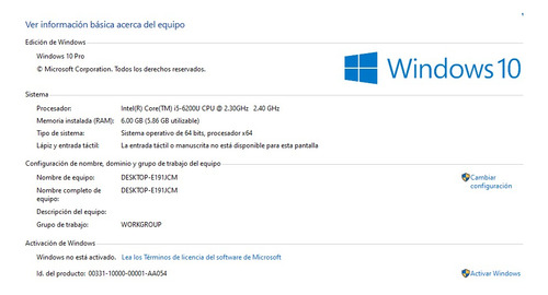 Laptop Dell Inspiron 14 - Intel Core I5 6200u (Usado)