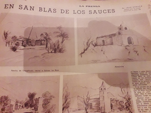 Diario La Prensa San Blas De Los Sauces La Rioja 10/11 1968