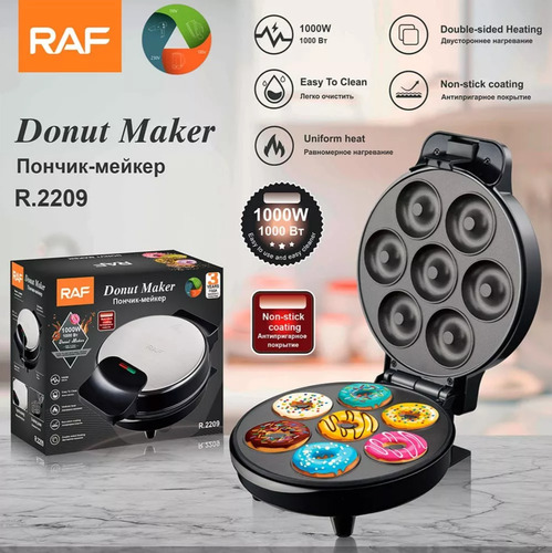 Maquina De Hacer Mini Donas Raf Acero Inox. + Recetario Pdf