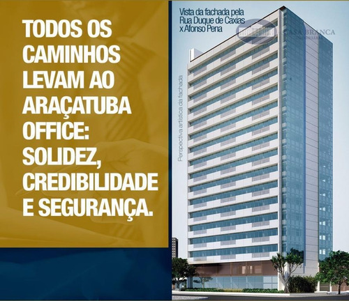 Imagem 12 de 12 de Sala Comercial Em Prédio De Alto Padrão No Centro De Araçatuba! - Sa0048