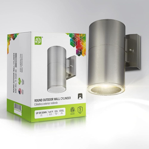 Asd E26 Base Socket Lámpara De Pared | Apliques De Cilindro 