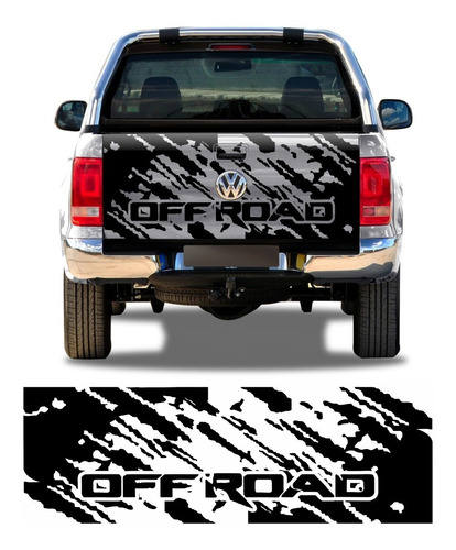 Adesivo Faixa Tampa Traseira Personalizada Off Road - Picape