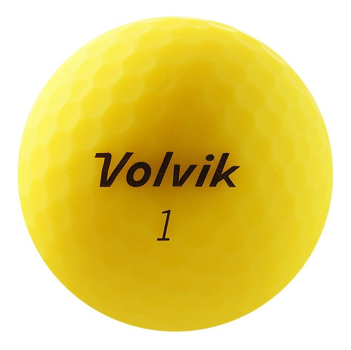 Imagen 1 de 5 de Pelotas Golf Volvik Vivid Yellow 12 Pz.