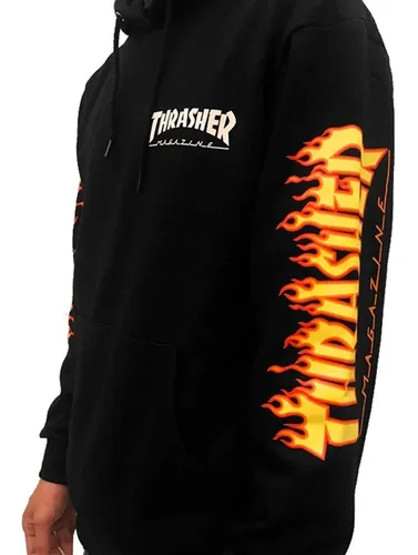 Thrasher Fuego Suéter Con Algodón Estampado |