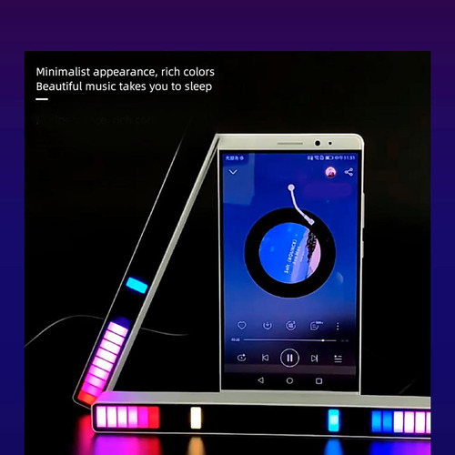 Lámpara De Captación Led Rgb De 18 Colores Con Control De So