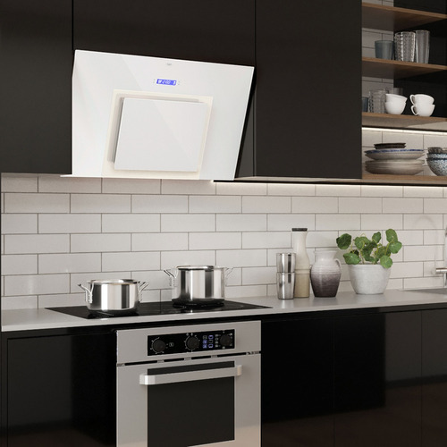 Exaustor de cozinha Tst Mirror 60 cm 3 velocidades Meflex White Color