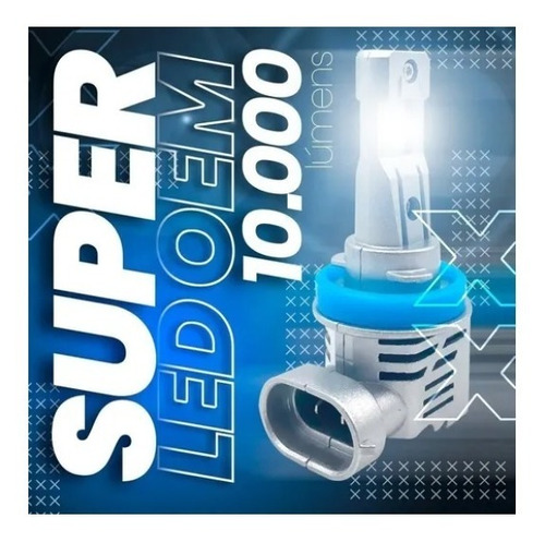 Lâmpadas Super Led Farol Alto Ranger Evoque Hb3 10000 Lm