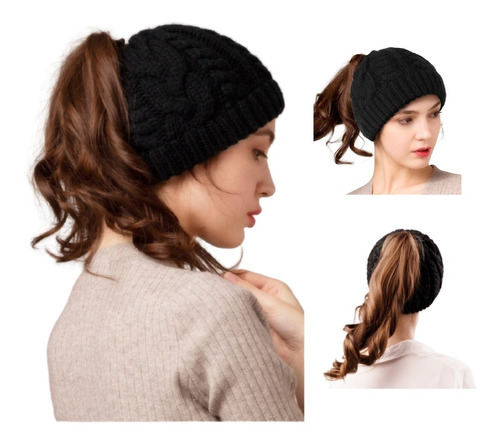 Gorro Con Abertura De Lana Para Cola De Cabello Importados