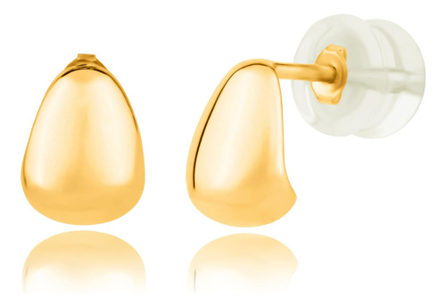 Aretes En Forma De Lágrima Pequeños De Oro Amarillo De 14 Qu