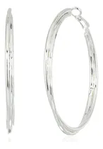 Comprar Pendientes De Aro Grandes Plateados Para Mujer De Nine West