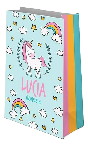 Bolsas Golosineras Personalizadas Unicornio X10