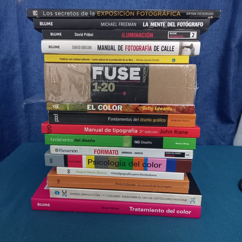 Lote De Libros Diseño Y Fotografía. También Por Unidad