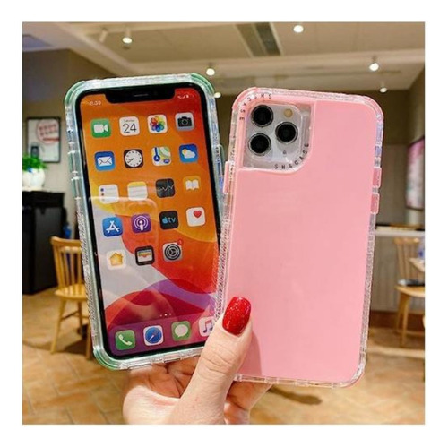 Funda Rainbow Paint Uso Rudo Doble Capa Para Moto Edge 50 Fusion