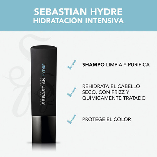 Shampoo Para Cabello Seco Sebastian Professional Hydre 250ml