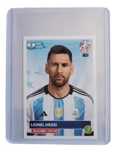 Estampa Lionel Messi Panini Copa America Usa 2024 Original!