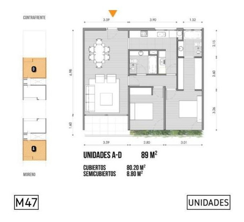 Imagen 2 de 30 de Departamento En Venta Pozo 3 Ambientes San Isidro