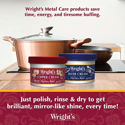 Crema Limpiadora Y Pulidora De Cobre Y Latón De Wright, 8 On