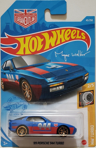 '89 Porsche 944 Turbo Azul Hot Wheels Mattel 