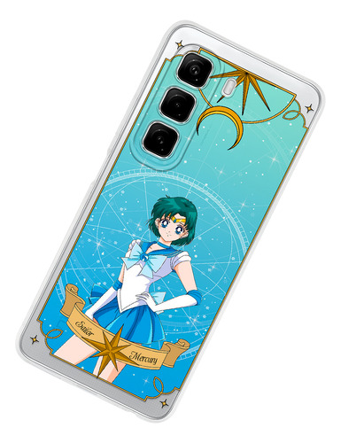 Funda Para Infinix Sailor Moon Sailor Mercury Sailor Azul Anime