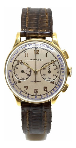 Reloj Movado Cronógrafo Oro 18k Vintage Cuotas